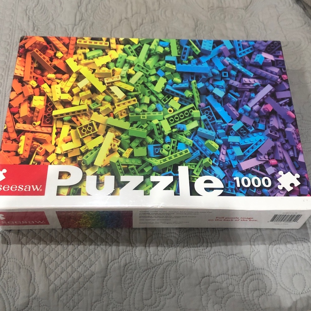 Seesaw colorful building blocks toy puzzle 1000 pieces- never opened